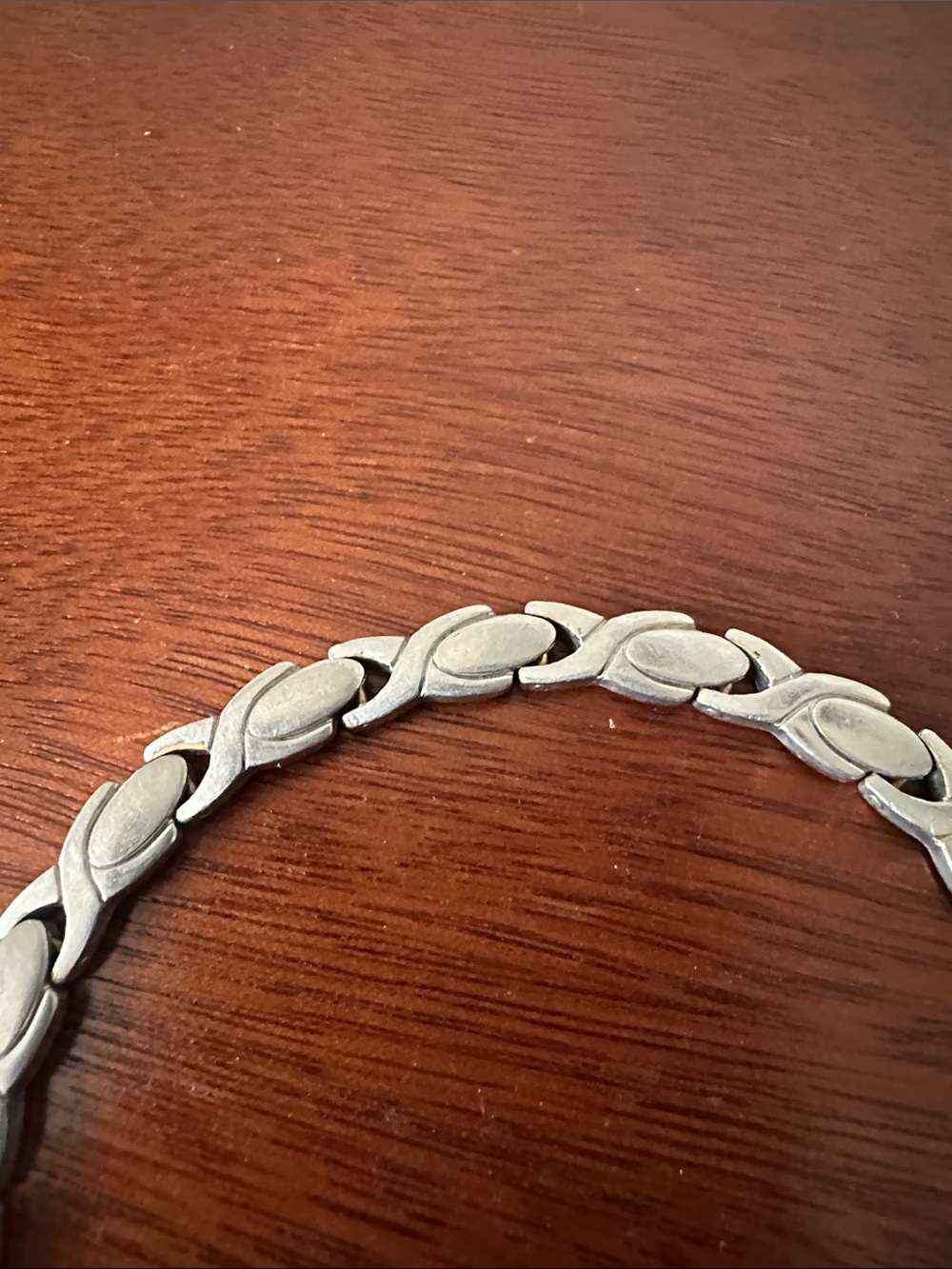 Polished Silver Link Bracelet for Women - Classic Silver Finish - Picture 4 of 8